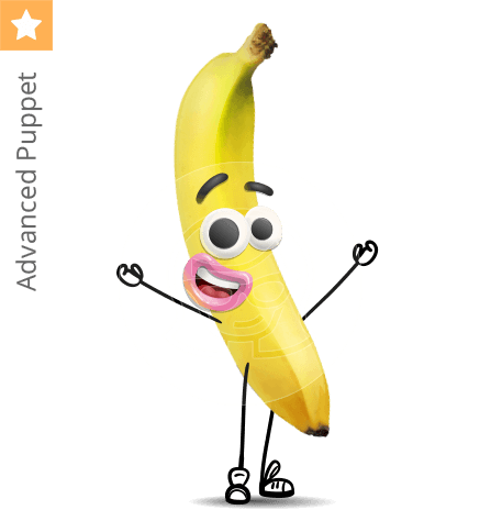 Cute Banana Character Animator Puppet